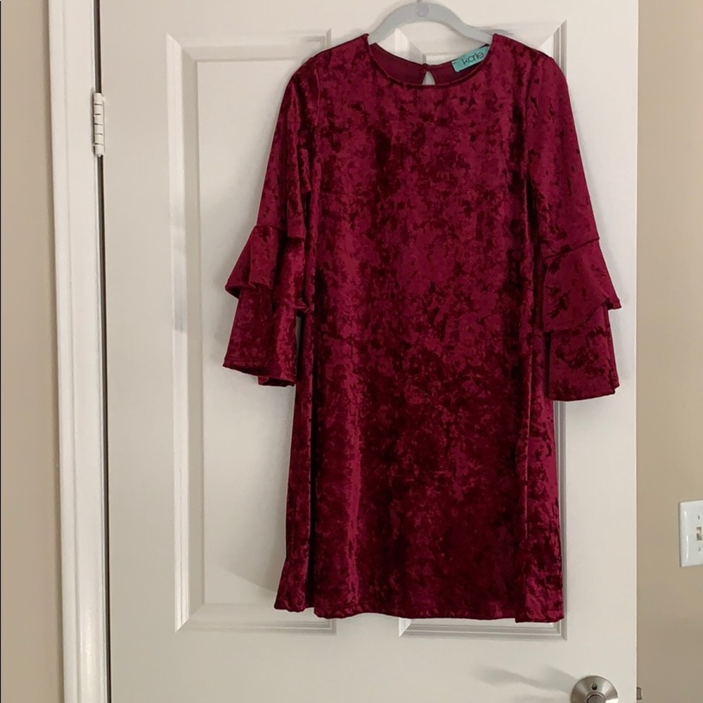 Fun purple dress from local boutique